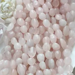 Розовый кварц бусины, 12-20 мм, 1 нить, К257