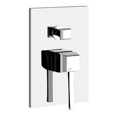 Gessi Mimi 44614#031 Встраиваемый однорычажный смеситель с автоматическим переключателем ванна/душ(внешние части), цвет: хром фото