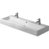 Duravit Vero 454120072 Раковина для мебели, без перелива, с 2 отв. под смес., включая крепление, 1200x470мм, цвет: Белый