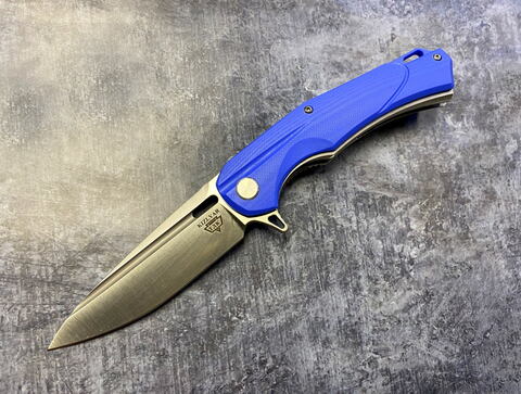 Складной нож A-01 Blue, сталь D2, G-10, ТДК Кизляр