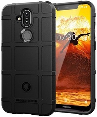 Чехол на Nokia 8.1 (X7) цвет Black (черный), серия Armor от Caseport