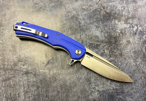 Складной нож A-01 Blue, сталь D2, G-10, ТДК Кизляр
