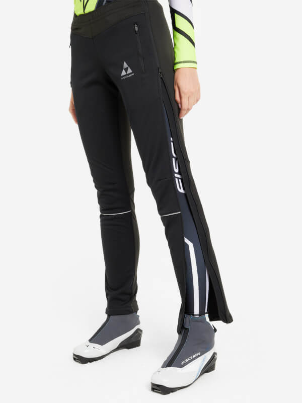 Женские лыжные штаны самосбросы Fischer Softshell Warm черные - 5