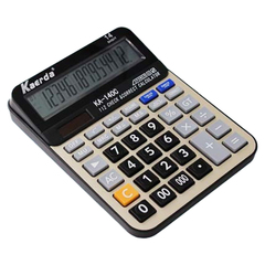 Калькулятор настольный Kaerda 14 Bit, LCD, 20.5*15.8*4.5 см, серый
