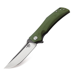 Фото Складной нож Bestech Scimitar, сталь D2, рукоять G10, зеленый