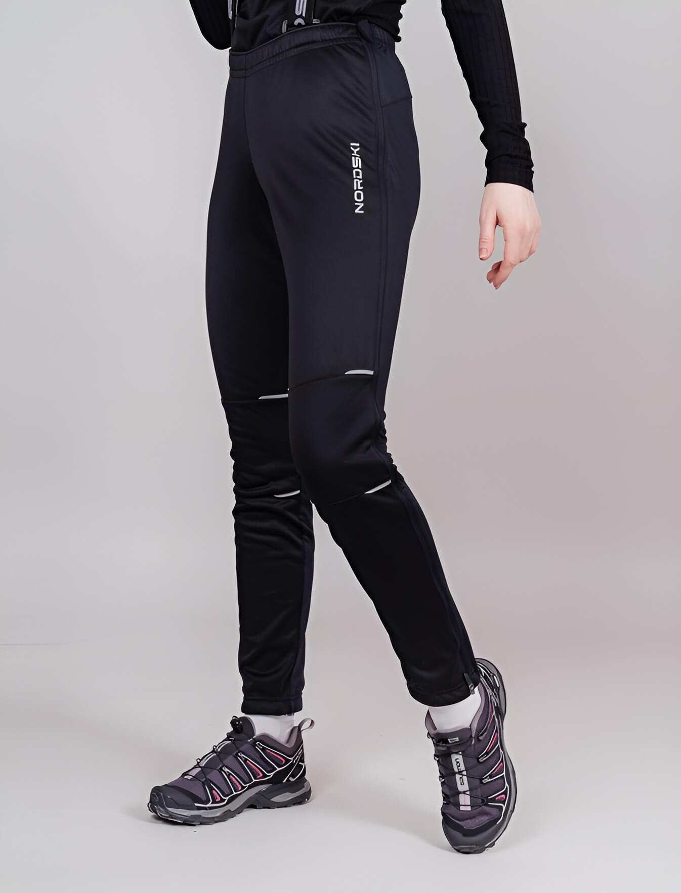 Женский утепленный разминочный костюм Nordski Base Premium black-pink - 9