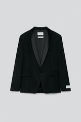 ZARA X BAISI GUADAGNINO БЛЕЙЗЕР СВОБОДНОГО КРОЯ, ЧЕРНЫЙ
