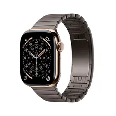 Умные часы Apple Watch Series 11 GPS + Cellular, 42mm, Gold Titanium Case with Slate Link Bracelet