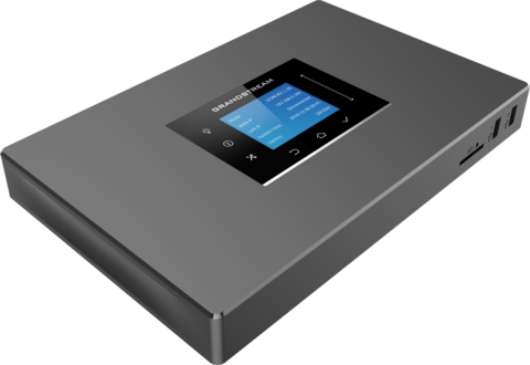 Grandstream UCM6302 - IP ATC. До 1000 абонентов / 150 одновременных вызовов, до 150 участников в конф., до 20 FullHD участников в видеоконф., RemoteConnect, 2хFXS, 2xFXO, 1xWAN, 1xLAN, HA