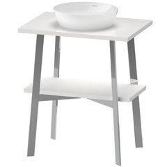 Duravit Cape Cod CC953408585 Консоль 805x700x480 мм напольная с 1 полкой, цвет Белый глянцевый фото
