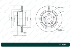 Диск тормозной G-brake  GR-21381