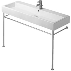 Duravit Vero 454120826 Раковина для мебели, с перел., с 2 отв. под смес., включая крепление,1200x470мм, цвет: Черный фото