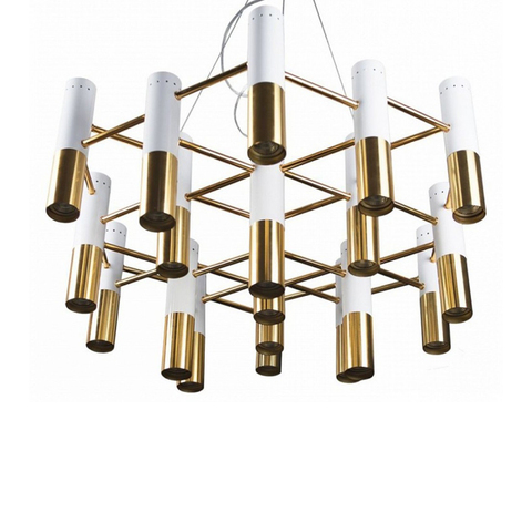 Люстра Ike Suspension белая-Gold 19