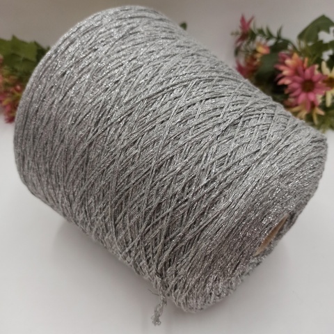 Арт Cotton Lurex - 22 Стальной + серебро