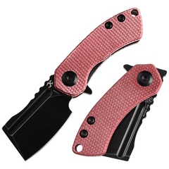 Фото Складной нож Kansept Mini Korvid, сталь 154CM, рукоять микарта, красный