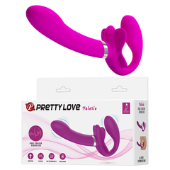 Pretty Love Valerie Лиловый безремневой вибрострапон bw-022061