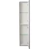 BelBagno KRAFT-1600-1A-SC-GSO Шкаф подвесной с фрезер. ручк. с торца фасада с 1 распашн. дверцей доводч.,с 2 пол-ми,универ.,330x300x1600,Темно-Серый Мат.
