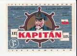 K15228 ЧССР Чехословакия Пивная этикетка KAPITAN K15228 ЧССР Чехословакия Пивная этикетка KAPITAN