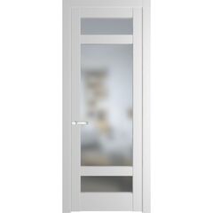 Межкомнатная дверь эмаль Profil Doors 4.3.2PD крем вайт остеклённая
