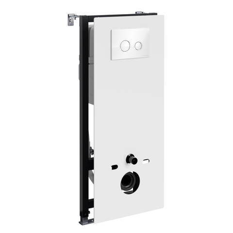 WasserKRAFT Abens 20TLT.010.ME.WH.WH01 Инсталляция для унитаза с клавишей, цвет: белый