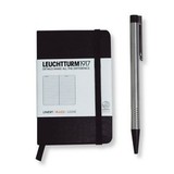 Блокнот Leuchtturm1917 черный (black) линейка А(7)
