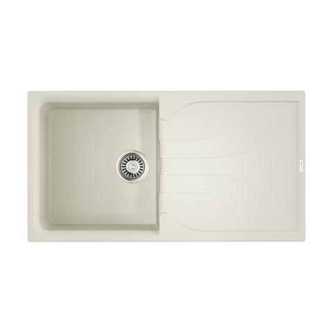Omoikiri Yasugata-100-WH 4993847 Кухонная мойка Tetogranit/белый
