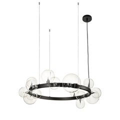 Люстра 8828P/S black/clear