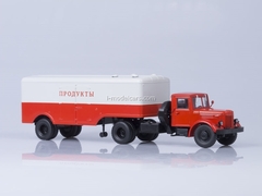 MAZ-200V with semitrailer MAZ-5217 red-gray AutoHistory 1:43