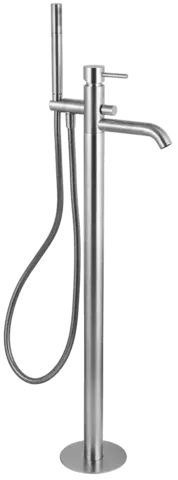 Remer X Style X08XV Смеситель для ванны напольный, цвет: сталь