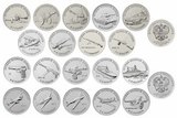 25 рублей 2019-2020 Полный набор 19 монет Оружие Великой Победы (конструкторы оружия)