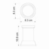 WasserKRAFT Donau K-2428 Стакан, цвет: хром