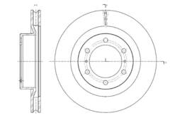 Диск тормозной вентилируемый G-brake  GR-21220