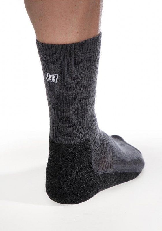 Термоноски с шерстью Noname Classic Merino темно-серые - 3
