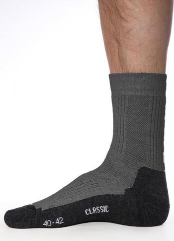 Термоноски с шерстью Noname Classic Merino темно-серые
