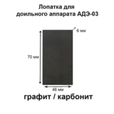 Лопатки мотор-насоса 6х70х46 мм графит/карбонит д/АД-03М, 4 шт