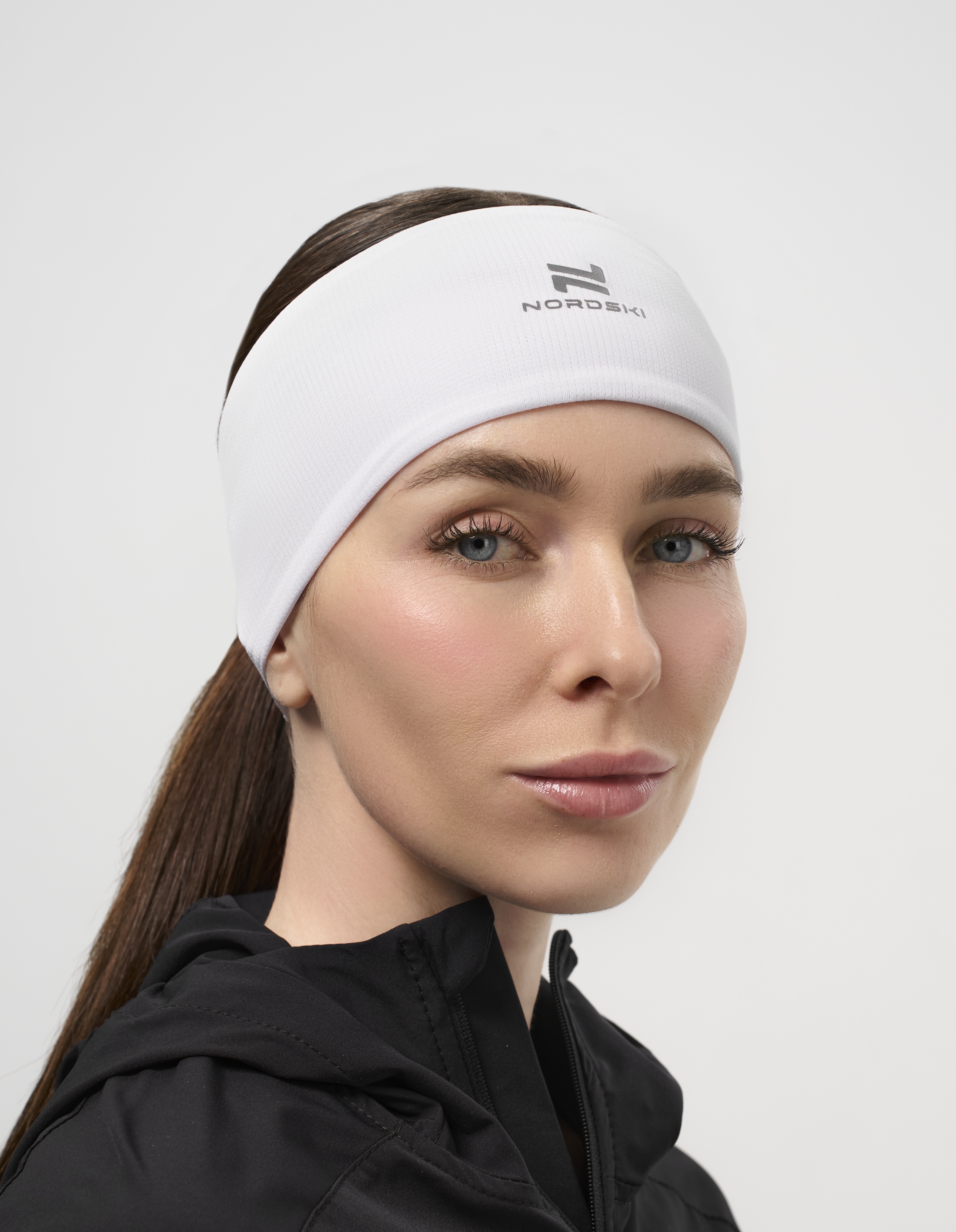 Повязка на голову беговая Nordski Run white - 4