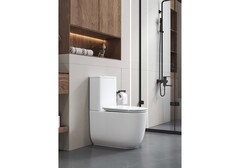Унитаз напольный, безободковый, система смыва торнадо, Aquatek Оптима Плюс 620x355x790