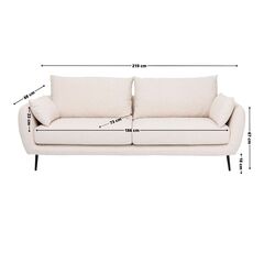 Диван двухместный Amalfi 2-Seater Cream 220 см