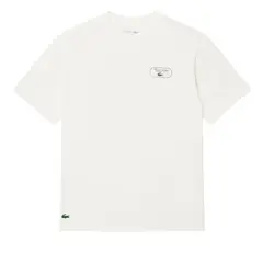 Теннисная футболка Lacoste Ultra Dry Tennis Heritage Graphic - white