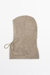 Massimo Dutti Балаклава из 100% кашемира на кулиске, натуральный/кремовый
