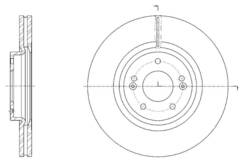 Диск тормозной вентилируемый G-brake  GR-21416