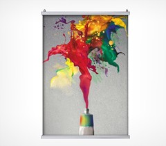 Алюминиевый профиль 1 м, комплект POSTERSNAPPER