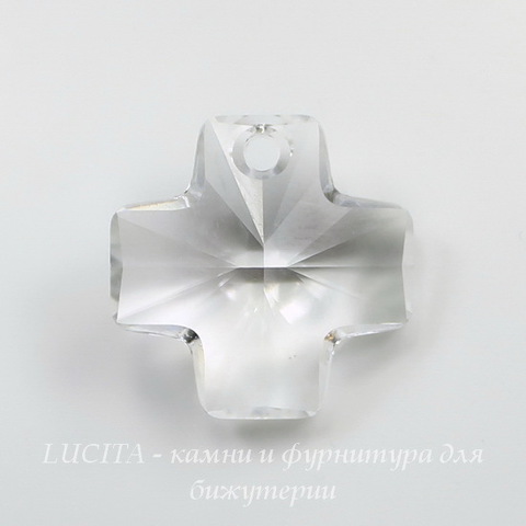 6866 Подвеска Сваровски Крестик Crystal (20 мм) ()