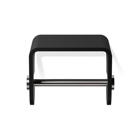 Decor Walther Black Stone 0974565 Держатель туалетной бумаги, цвет: чёрный,нержавеющая сталь