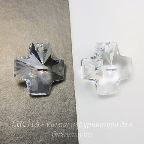 6866 Подвеска Сваровски Крестик Crystal (20 мм) ()