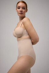 Трусы высокие YSABEL MORA 19637 High waist shaping_Телесный