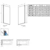Radaway 10061070-54-56L NES 8 Black PNJ I 70 Left Frame черный