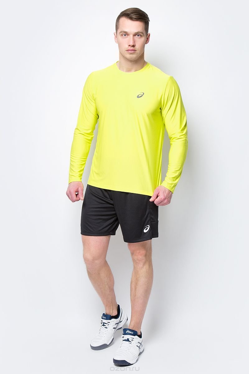 Рубашка для бега мужская Asics Ls Top желтая