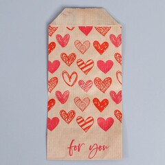 Конверт для сладостей «For you (Для тебя)», 8 х 16 см