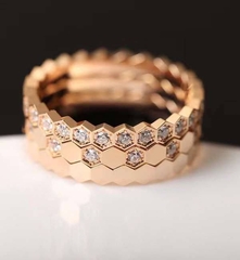 Кольцо тонкое Chaumet rose VGOLD